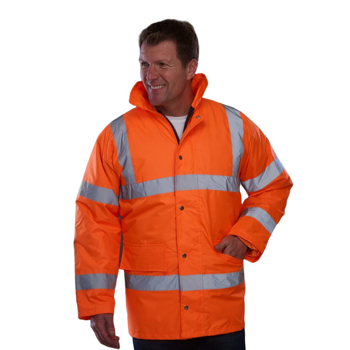 YOKO - Veste haute visibilité - Homme (Lot de 2) (6XL) (Orange haute visibilité)