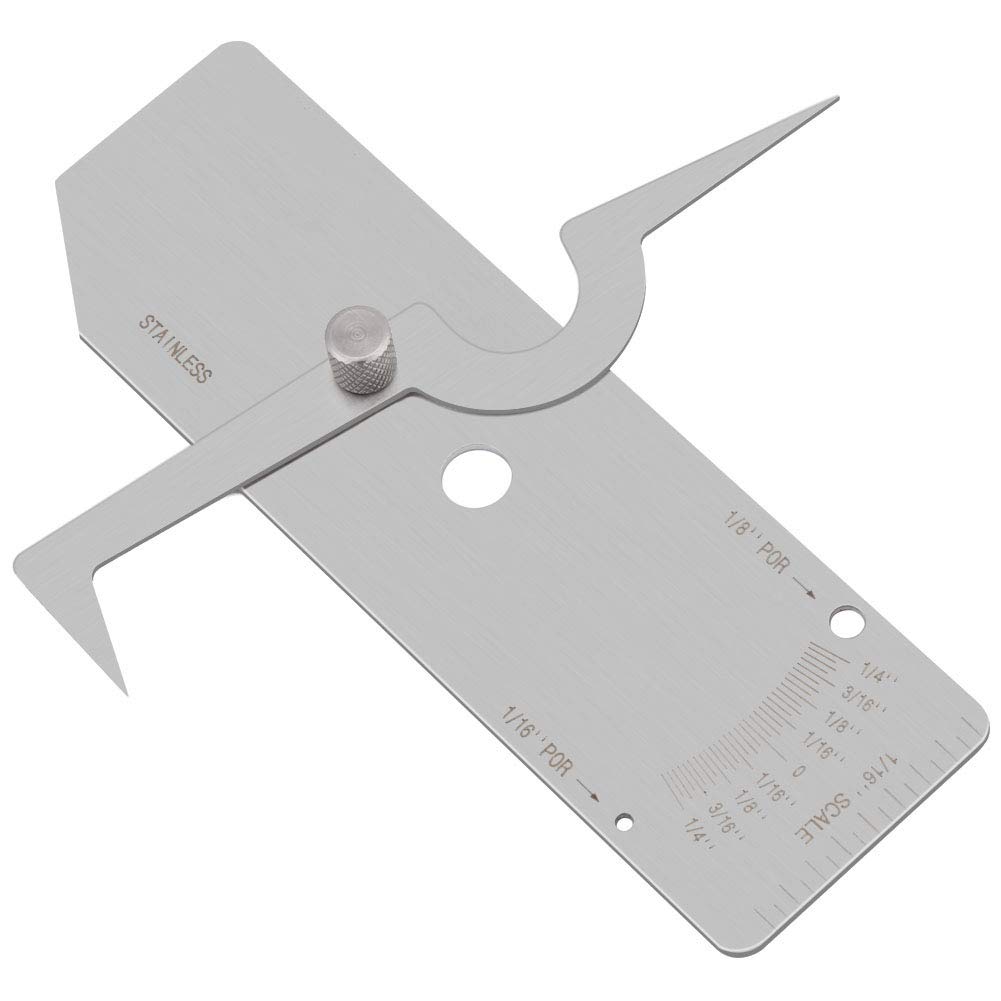 Weld Undercut Gage Singolo Calibro di Saldatura V Wac Gage per l'ispezione della Saldatura
