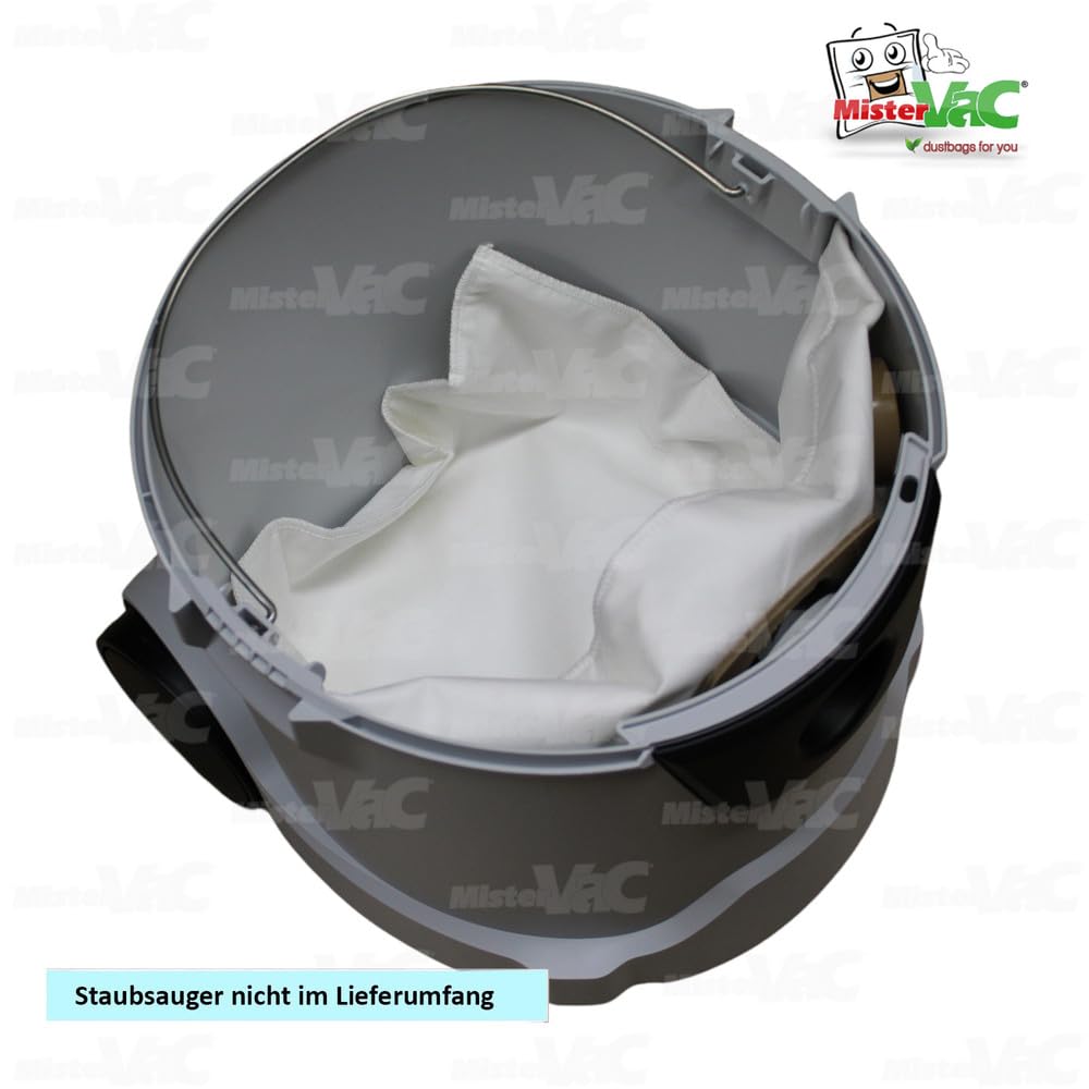 10x MisterVac | bolsas de aspiradora Prof. compatible con Makita VC2512L Prof
