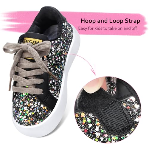 Girls Sneakers Glitter Tennis Shoes Lightweight Non-Slip Running Walking Shoes for Toddler/Little Kid/Big Kid2