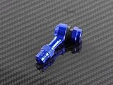  CNC Alu Winkelventil 112,5 Grad blau passend für Yamaha YZF-R1 RN12 2004-2005