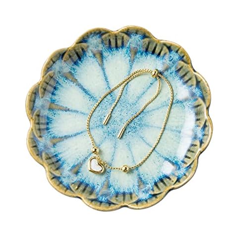 BEUNAIZER Ceramic Jewelry Dish Tray Cover