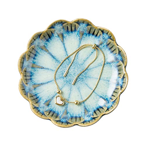 Image of BEUNAIZER Jewelry Dish Tray, Ring Dish, Ceramic Trinket Tray, Key Bowl