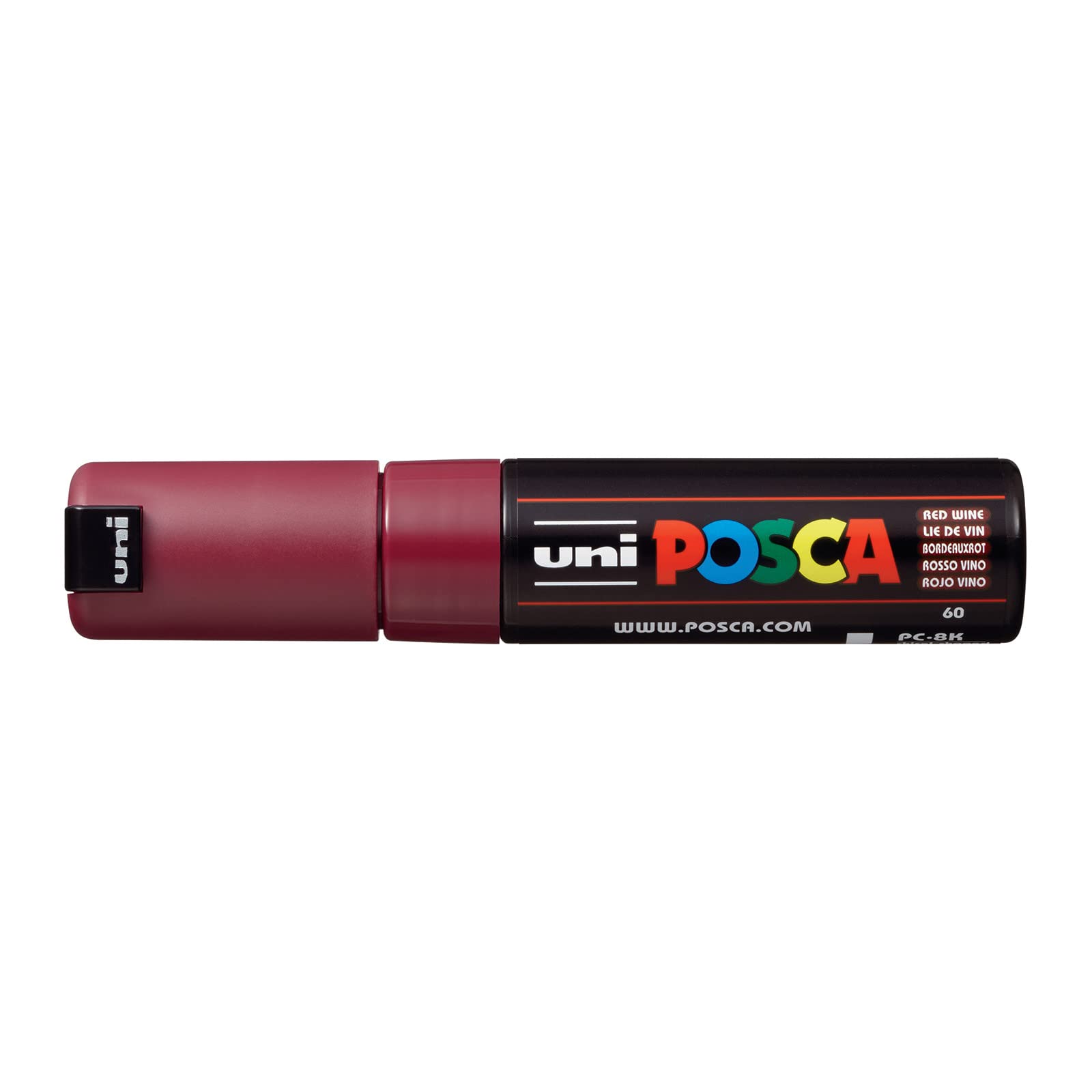 Uni-Ball Posca PC-8K Broad Chisel Tip Marker - Red Wine