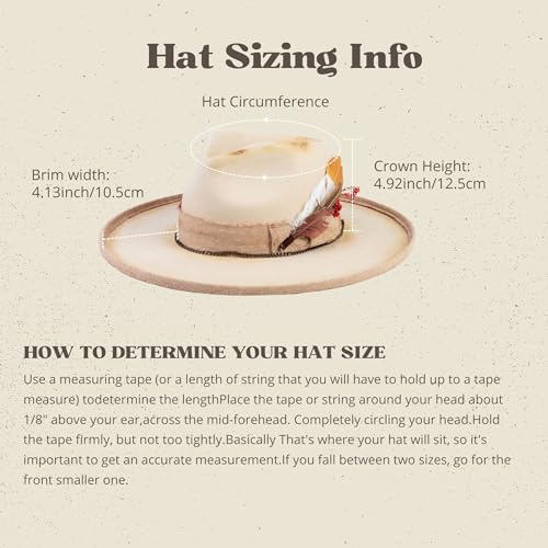 Image of RUEDIGER Vintage Pencil Brim Fedora Hats 100% Wool Felt Hat Panama Rancher Hat with Lightning Logo Handmade Distressed /Burned