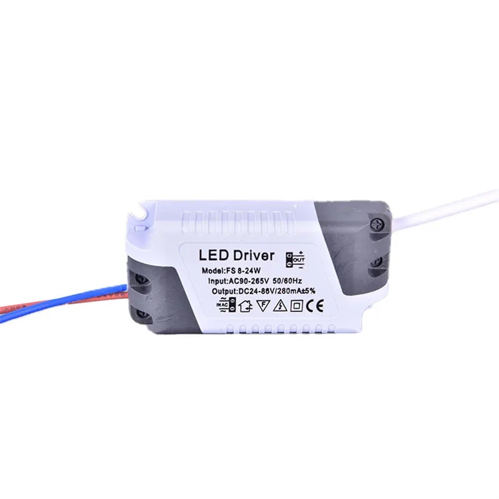Driver LED 8/12/15/18/21W Alimentatore Trasformatore dimmerabile Luce LED impermeabile (Size : 8-18W)