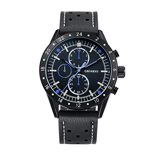 Montre sport homme LULI Design quartz avec cadran GMT et dateur Wa1400bl