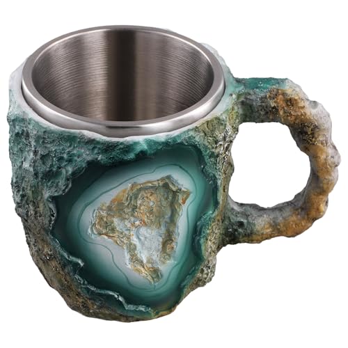 Yaregelun Elegant Luxury Mineral Crystal Coffee Mug,Colorful Crystal Mug Translucent Coffee Mug, for Home Office Coffee Mugs,A