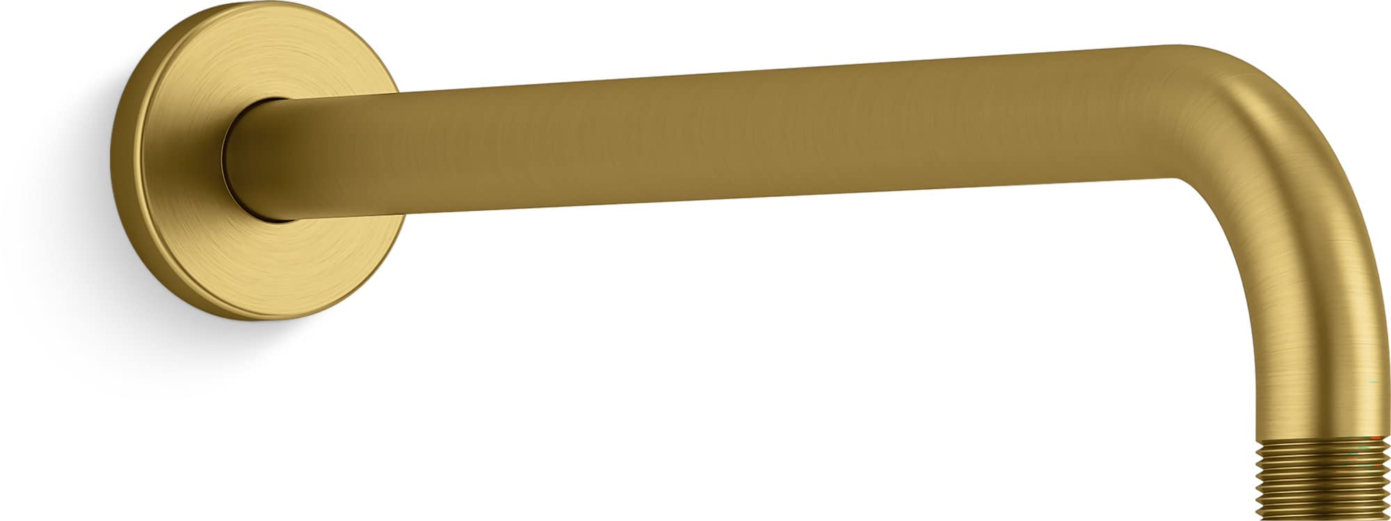 Kohler 26322-2MB Bildirim 14" Tek Fonksiyonlu Duvara Monte Yağmur Başlığı Kolu, Canlı Fırçalı Modern Pirinç