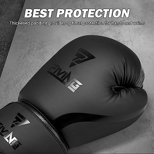 Boxing Gloves Men & Women, Pro Training Sparring, Pu Leather Mma Kickboxing, Adult Heavy Punching Bag Gloves Mitts Focus Pad Workout, Ventilated Palm, 8 10 12 Oz #TOP2