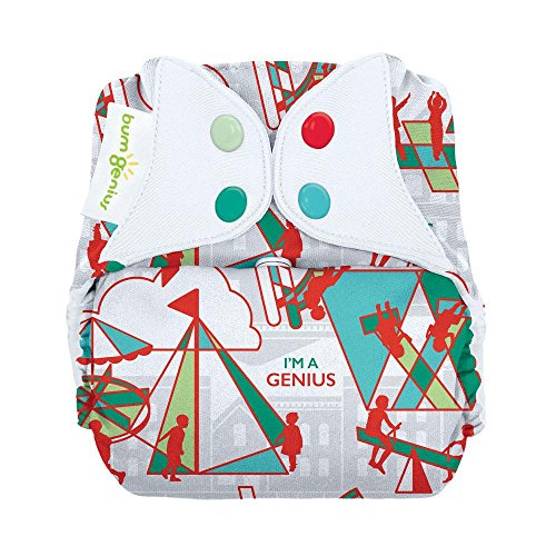 bumGenius Freetime All-in-One One-Size Snap Closure Cloth Diaper (Play)