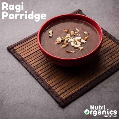 Image of NutriOrganics Unpolished Finger Millet (Ragi) - 1.5 Kg | Mandua /Kezhvaragu /Mandia /Taidalu /Kodra /Ragula /Nachni
