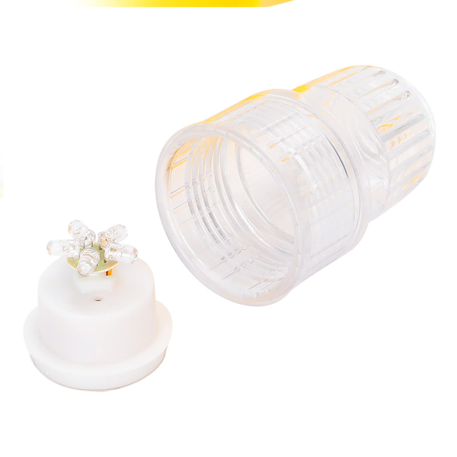 Tiiyee Faro di Sicurezza, Avviso Pericolo Emergenza Barra Illuminazione Lampeggiante Kit di Segnale Elettronico Soccorso Visivo Esca Lampada Strumenti per Pesci Sostituzione Diretta (Giallo)