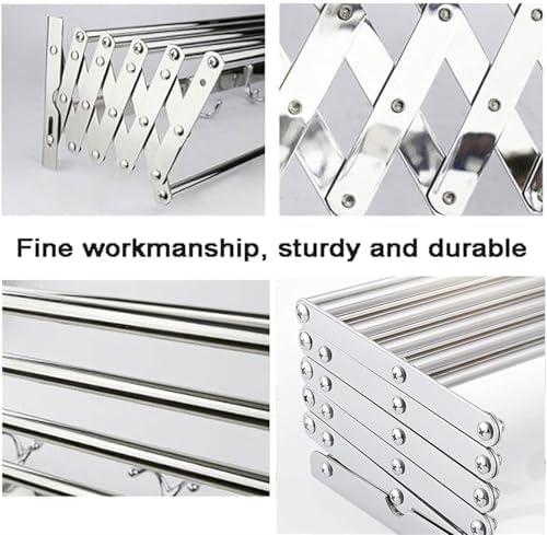 Expandable Wall-Mounted Clothes Drying Rack - Versatile Indoor/Outdoor Folding Clothes Rack for Shirts, Pants, Towels, Shoes - Space-Saving Laundry Solution