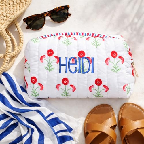 Bolsa Quilted Roja Personalizada 16x17.5x6 miniatura 3