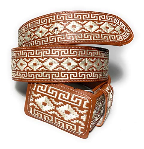 Men's Embroidered Authentic Charro Belt. Cinco Vaquero Bordado2