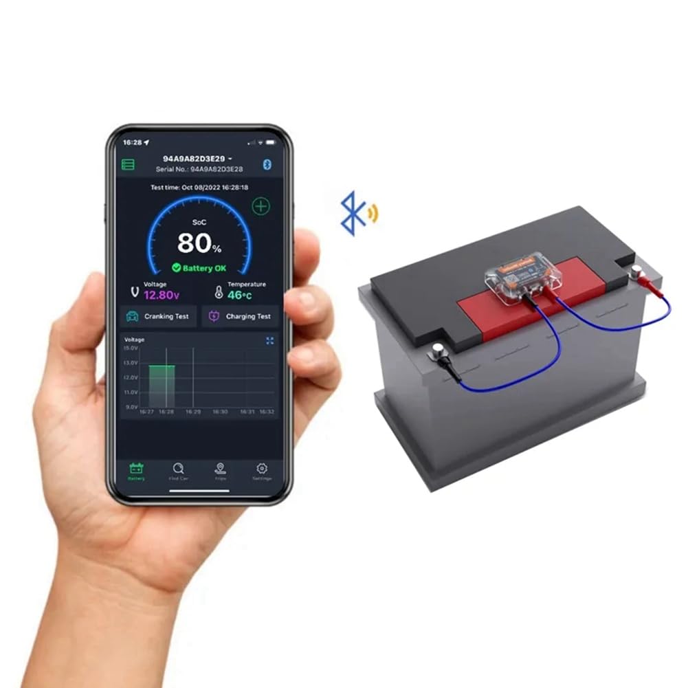 Moniteur de Batterie GPS Tracker BM6 avec Contrôle de L'État de la Batterie de Voiture APP Surveillance Testeur de Batterie