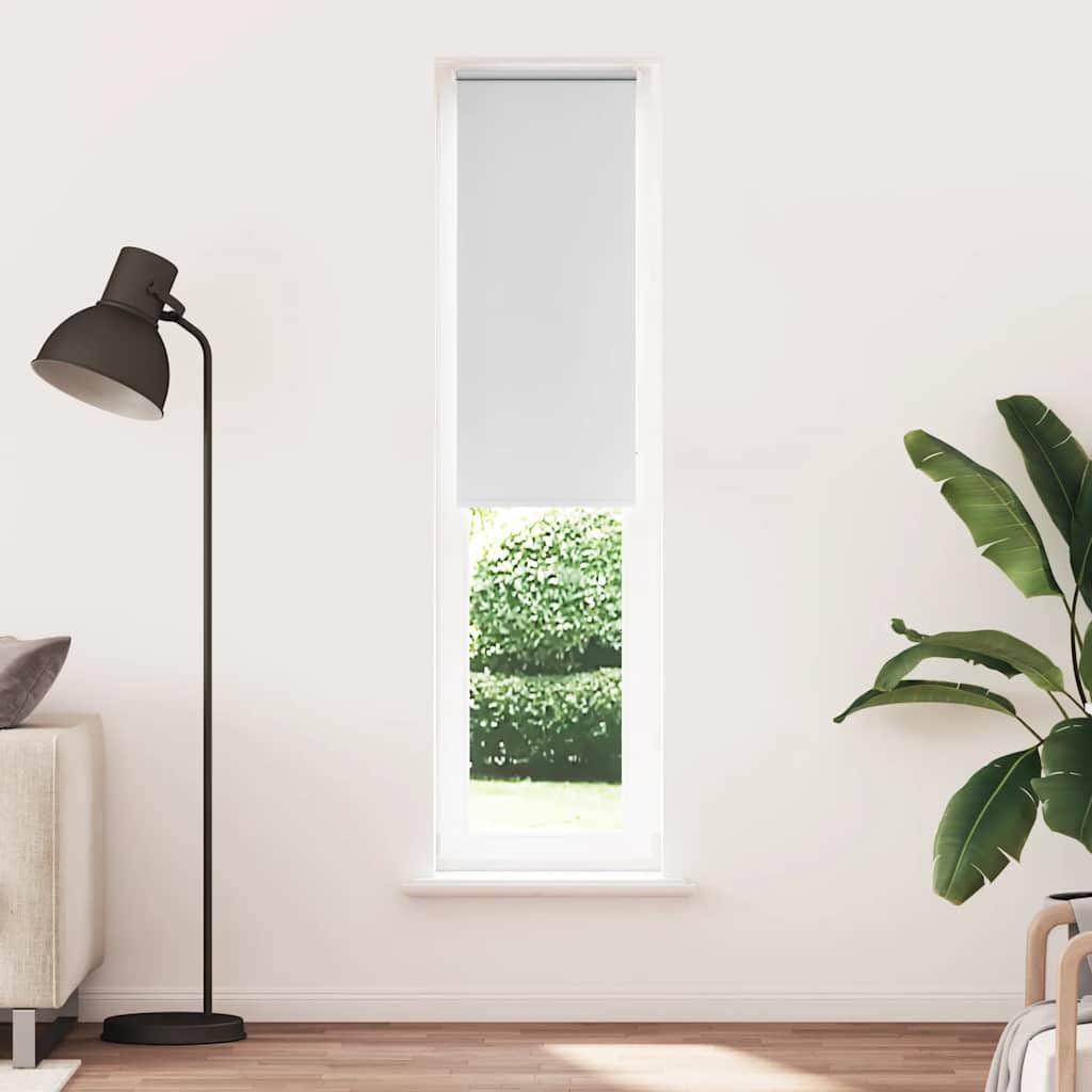 Tenda a rullo oscurante bianca 50x210 cm 100% poliestere con montaggio senza foratura e connettore a catena per controllo luce e privacy in ufficio casa cucina bagno