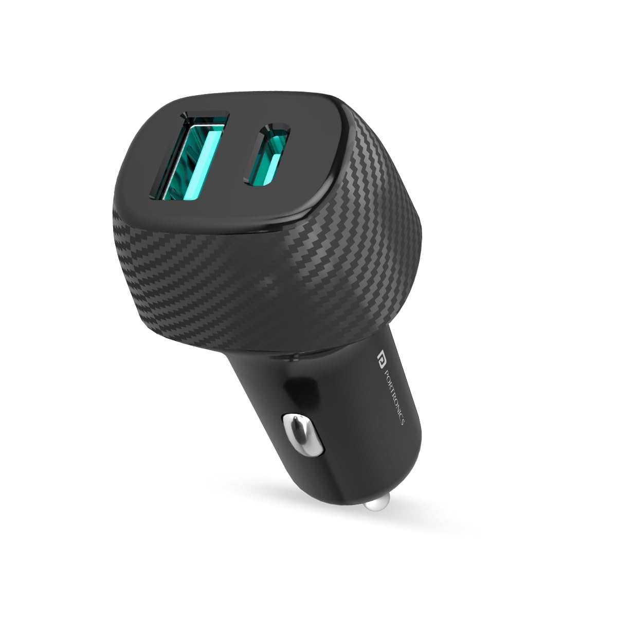 Portronics Car Power 6 36W Fast Car Charging Adapter with Dual Output Ports(PD Type C+ Mach USB-A) Compatible with iPhones, Android Smartphones, Tablets & More(Black)-image-36