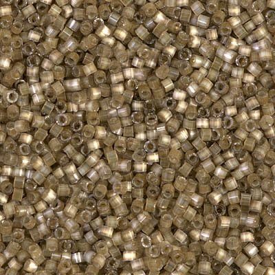 Miyuki Delica 11/0 Cylinder Seed Beads - Variegated Taupe Silk Satin - DB0671 5 Grams