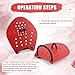 NQEUEPN Swimming Paddle Hands, Swimming Paddles Equipment Lightweight Swim Training Paddles with Adjustable Straps Swim Hand Fins Swim Paddles for Lap Swimming Freestyle Butterfly Women and Men (Red)