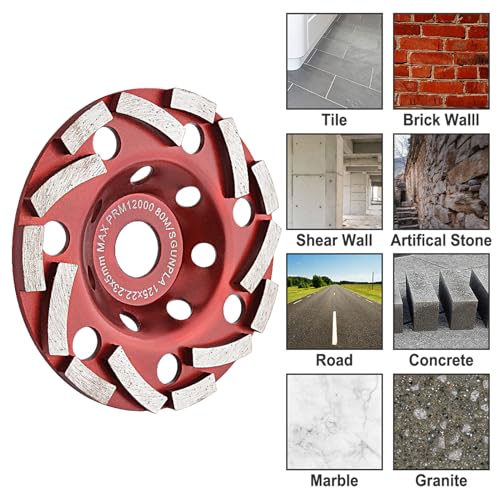 Gunpla Diamond Grinding Cup Wheel 5 inch for Angle Grinder, Polishing and Cleaning Concrete, Granite, Stone, Marble, Cement, Masonry, Rock by Gunpla - Image 6