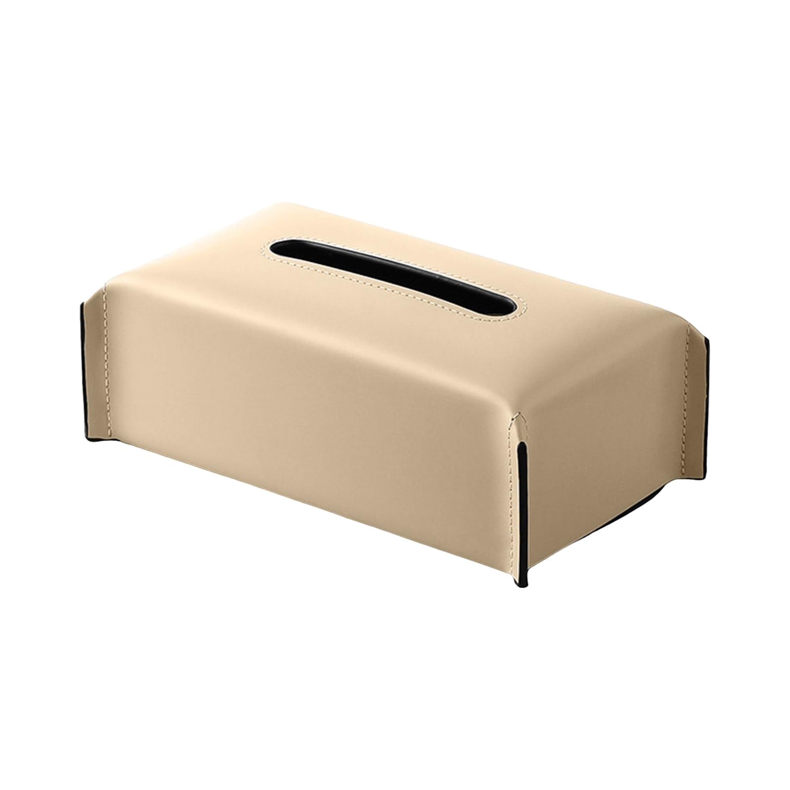 Xjdzineq Tissue Box Tissues Container Fashionable PU Leather Paper Towel Dispenser Rack Rectangular Napkin Holder Desk Tissue Box