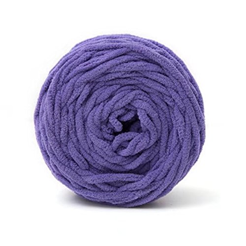 Celine Lin One Skein Super Soft Baby Blanket Yarn Big Warm Scarf Yarn Crochet Yarn,Purple #TOP2