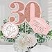 Big Dot of Happiness 30th Pink Rose Gold Birthday - Happy Birthday Party Centerpiece Sticks - Table Toppers - Set of 15