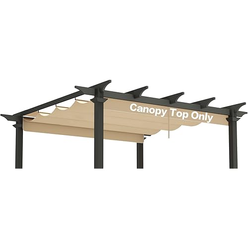 Replacement Canopy Top Shade Cover for Home Depot Hampton Bay 9' x 9' Pergola Model #GFM00467F - Beige