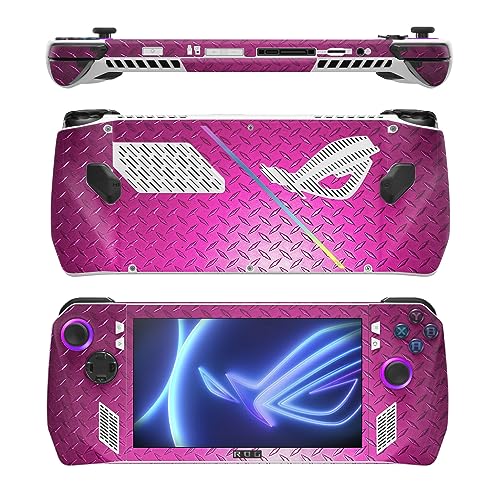 Image of MightySkins Skin Compatible with Asus ROG Ally - Pink Diamond Plate | Protective, Durable, and Unique Vinyl Decal wrap Cover | Easy to Apply
