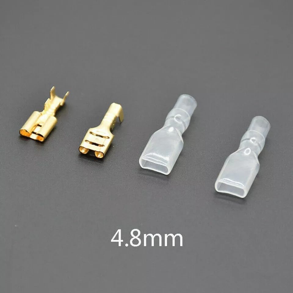 900 Pcs 2.8-6.3 Male Female Spade Terminals Electrical Wire Crimp Connectors Kit