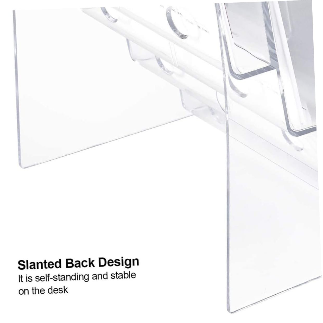 Angoily Organizzatore di Documenti da Scrivania Acrilico Trasparente a 3 Livelli, Portadocumenti e Porta Riviste per Ufficio, Supporto Compatto 245x160x320mm per File e Brochure