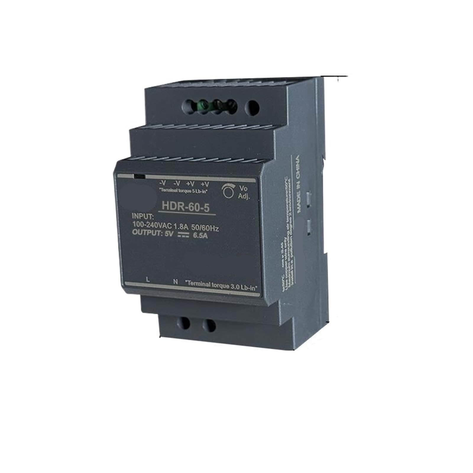 hutschienen-netzteil 60W ultradünnes Schaltnetzteil 5V 12V 24V HDR Transformator for die Hutschienenmontage(HDR-60-5V 6.5A)