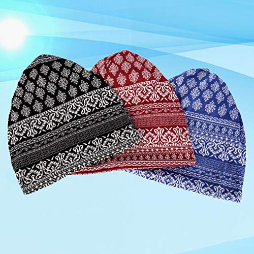 Artibetter 3Pcs Turbante Fascia Chemo cap Cotone