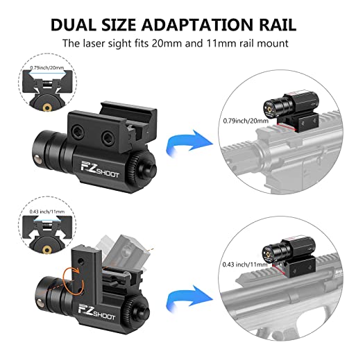 Ezshoot Compact Tactical Red Laser Sights With Picatinny Rail Mount For 11Mm/21Mm Rail-Easy Dual-Purpose thumb #1