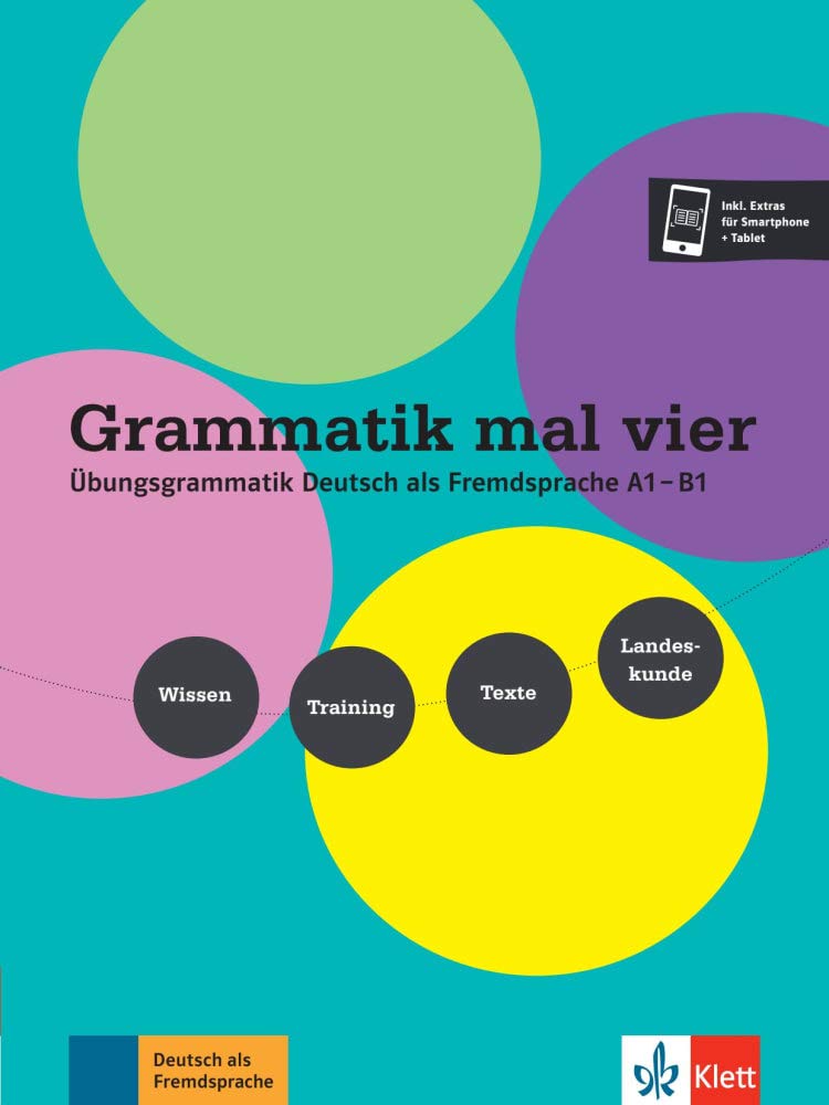 Grammatik mal vier: Grammatik mal vier (A1-B1) Buch + Audio