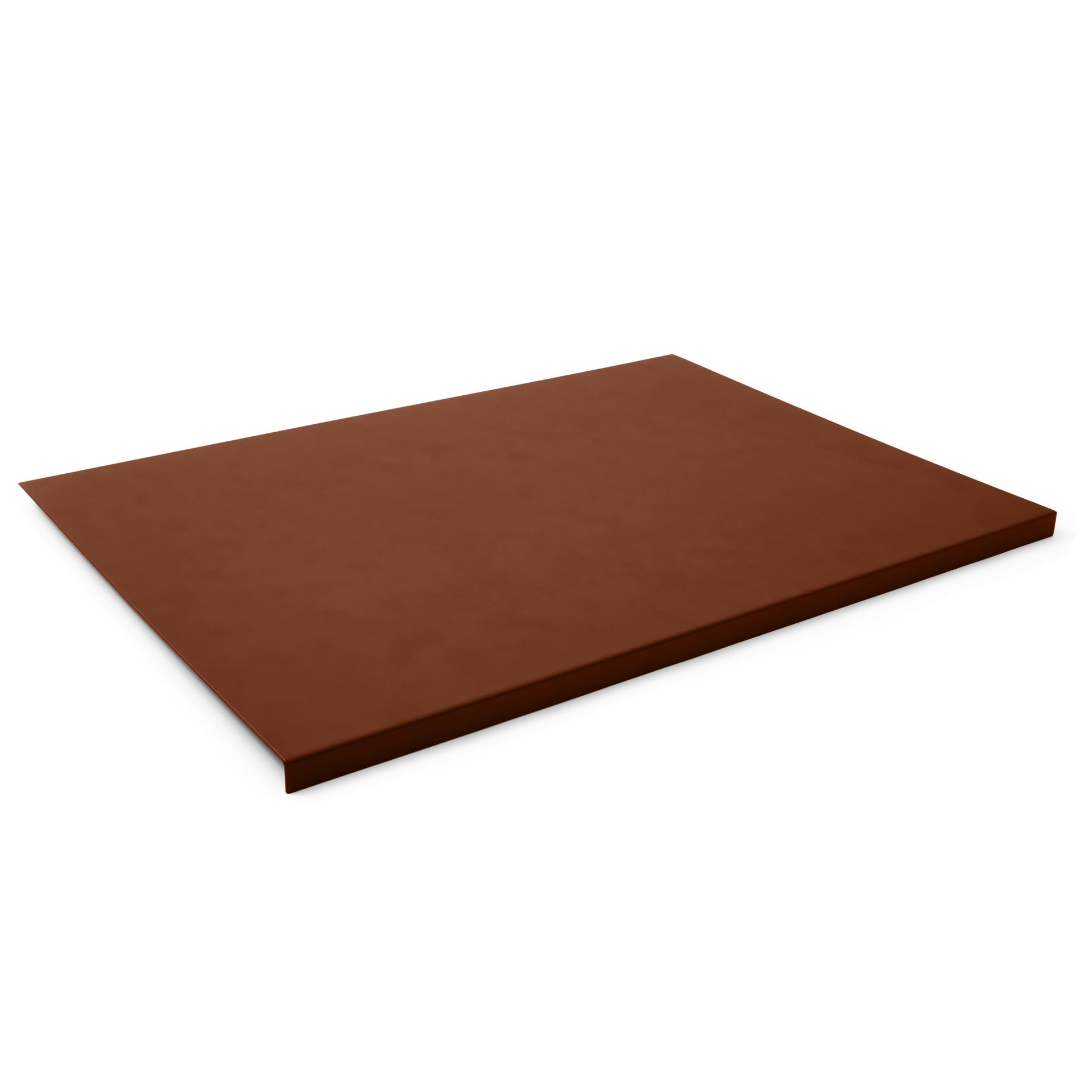 Eglooh - Talia - Office Desk Mat Made of Orange Brown Leather cm 50x35 - Modern Design, Resistant Core Made of Steel with L-Shaped Forward Profile, Non-Slip Bottom - Made in Italy — image 1