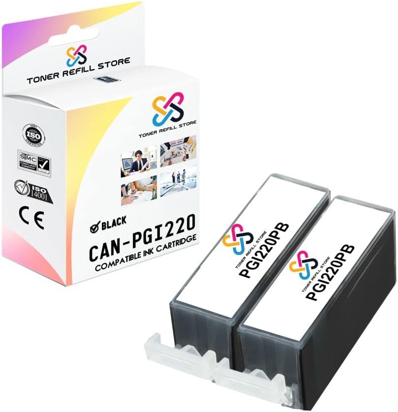 Toner Refill Store 2 Pack Compatible Canon PGI225 / PGI