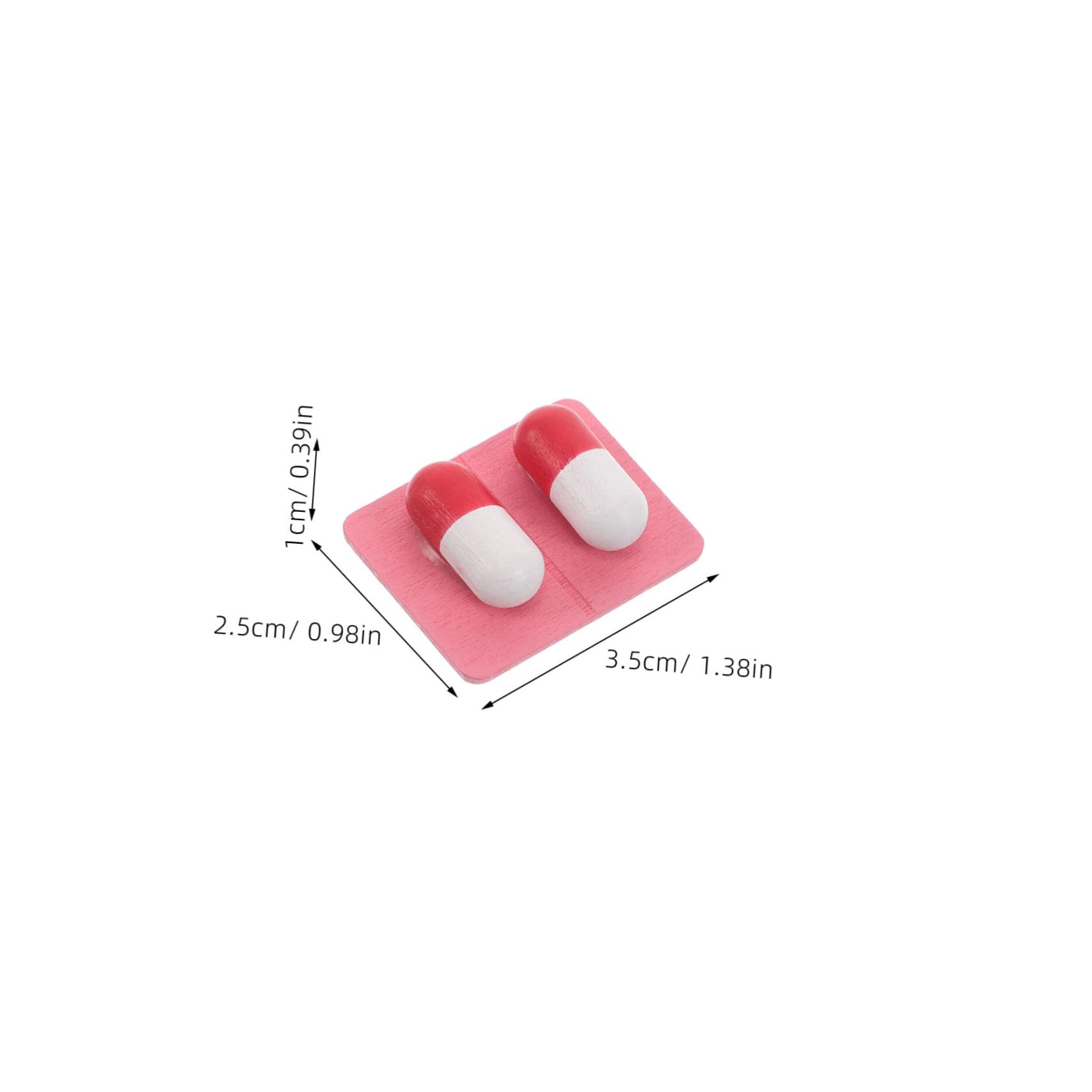 Jouets Médecin – 10 Capsules Réalistes – Jeu De Rôle Enfant – Fausses Pilules En Bois - 4