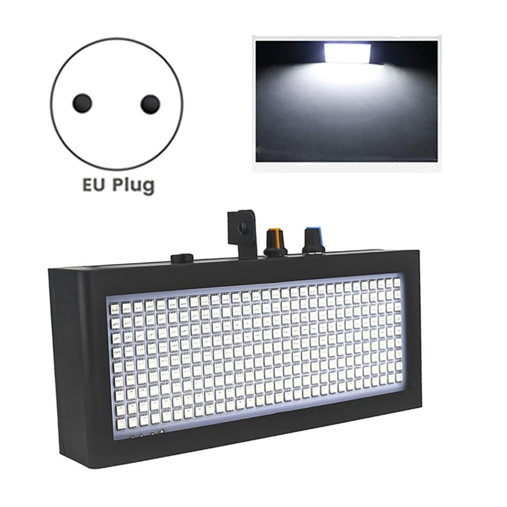 TagIo Luce Stroboscopica da Palco 1 Pezzo 270 LED Flash Super Luminoso con Luce Bianca per Matrimoni, Natale, Compleanni, Club, DJ Spina Europea