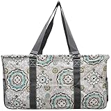 NGIL All Purpose Open Top 23' Classic Extra Large Utility Tote Bag 2019 Collection (Garden View...