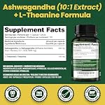Ashwagandha Supplement 3000 mg and L-theanine 100 mg Per Capsule | High Potency 10:1 Extract, Expert Formulated | Resistance to Stress, Promote Relaxation, Energy, Memory Enhancement, Sleep Aid & Rejuvenative Tonic | Proudly Canadian | No Additives (