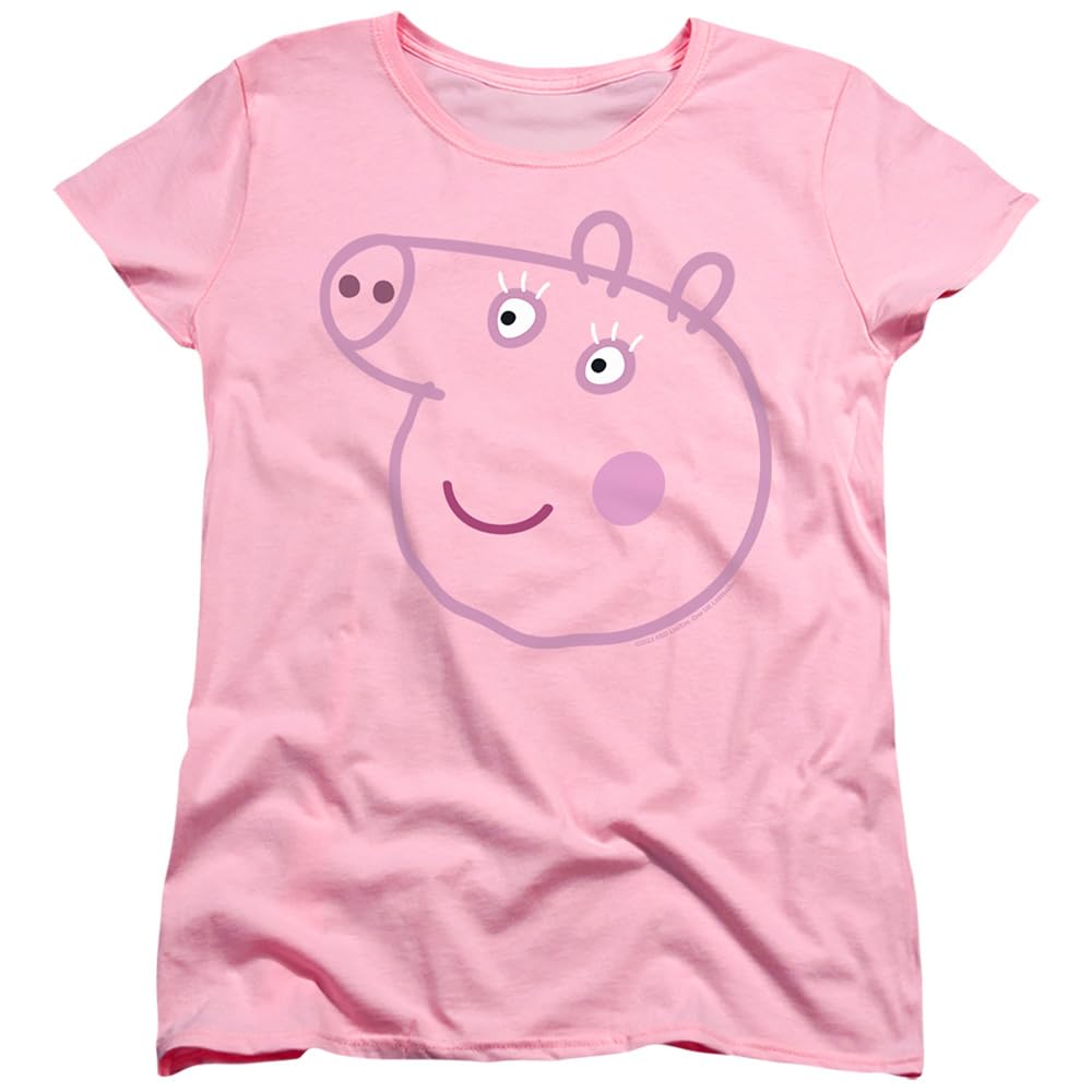 Popfunk Classic Peppa Pig Pink Faces Women's T Shirt Collection