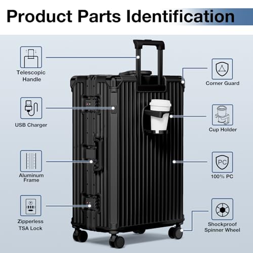 Krute 2-Piece Zipperless Luggage Set