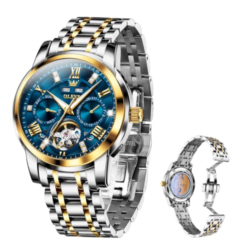 Image of OLEVS Watches for Men Automatic Luxury Stainless Steel Watches for Men