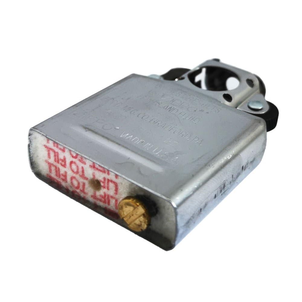 Zippo Wkładka do zapalniczek - do rur - chromowana - wymienna - do rur - wiatroodporna i ładowalna - wyprodukowana w USA - kompatybilna z klasycznymi obudowami