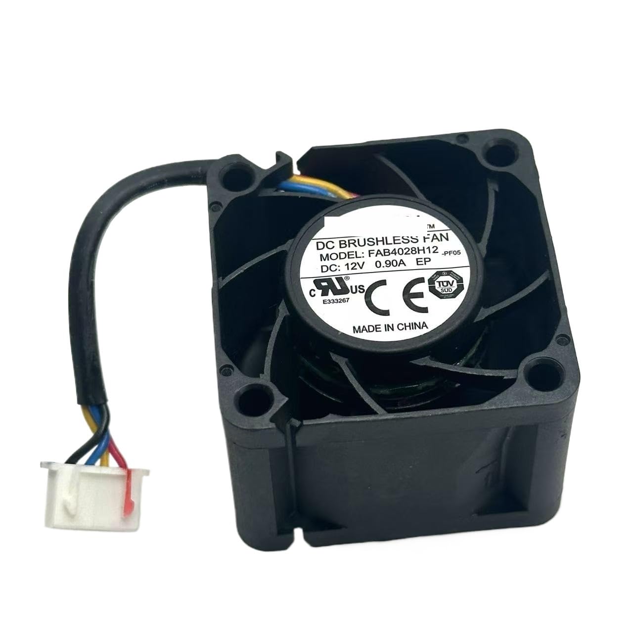 Ventilador de refrigeración para Servidor 4 Cables HK Fan FAB4028H12, CC 12 V, 0,90 A, 40 x 28 mm