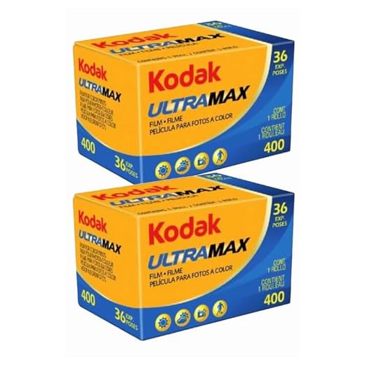 2 láminas de color kodak Ultramax 36 poses 400 ISO 35 mm, incluye 2 albúminas de 40 fotos cada 10 x 15, caducidad 03/2025.