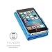 Snugg iPhone 5 / 5s Case Leather iPhone 5/5s Flip Case Premium Wallet Phone Cover with Card Slots for Apple iPhone 5 / 5s - Electric Blue